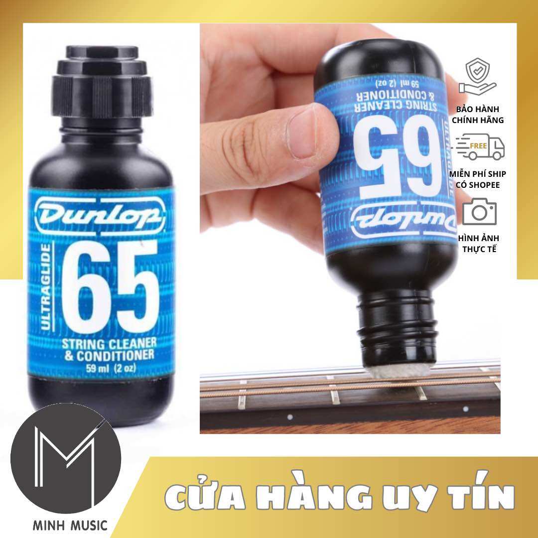 | chính hãng | dầu dunlop lau dây đàn guitar ultra glide bảo vệ dây đàn dunlop 6582