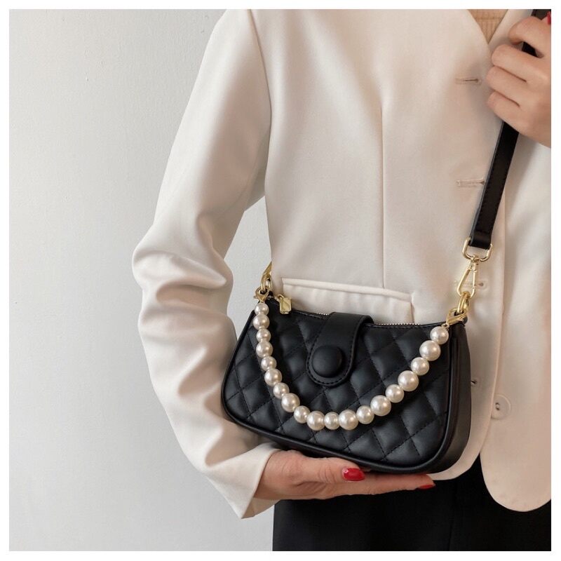 Túi đeo chéo cúc bấm 2 dây size 20