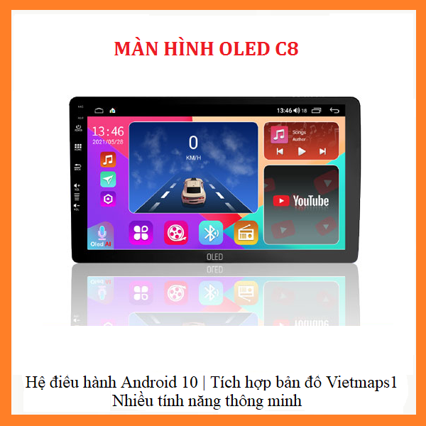 Màn hình android c8 9inch, 10inch lắp cho ô tô. màn hình lắp sim 4g thu phát wifi cấu hình ram4g-rom32g xem camera oto, youtube, chỉ đường vietmap, ra lệnh giọng nói kiki auto... đầu dvd android gắn taplo xe hơi.