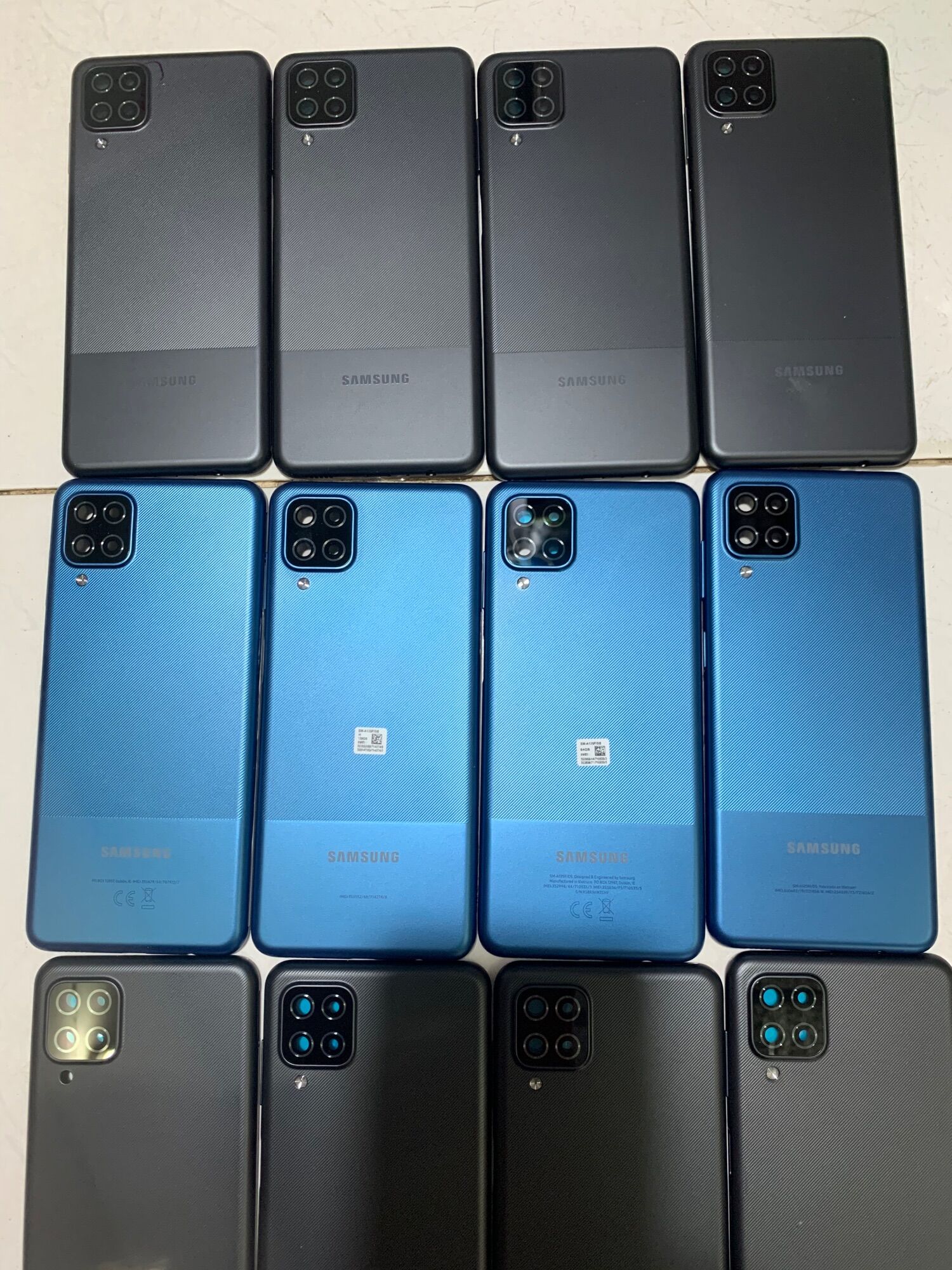 Bộ Vỏ nắp lưng sườn sam sung A12 loại xịn