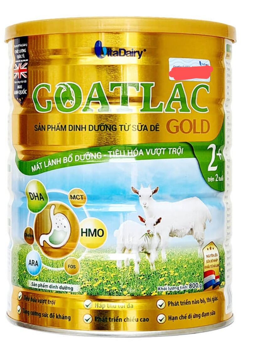 Sữa dê Goatlac gold 2+800g  tích điểm đổi quà