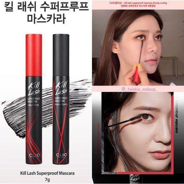 Mascara chuốt mi Clio Kill Lash Superproof làm cong chống trôi