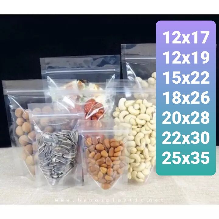 1 Kg túi zip trong đáy đứng