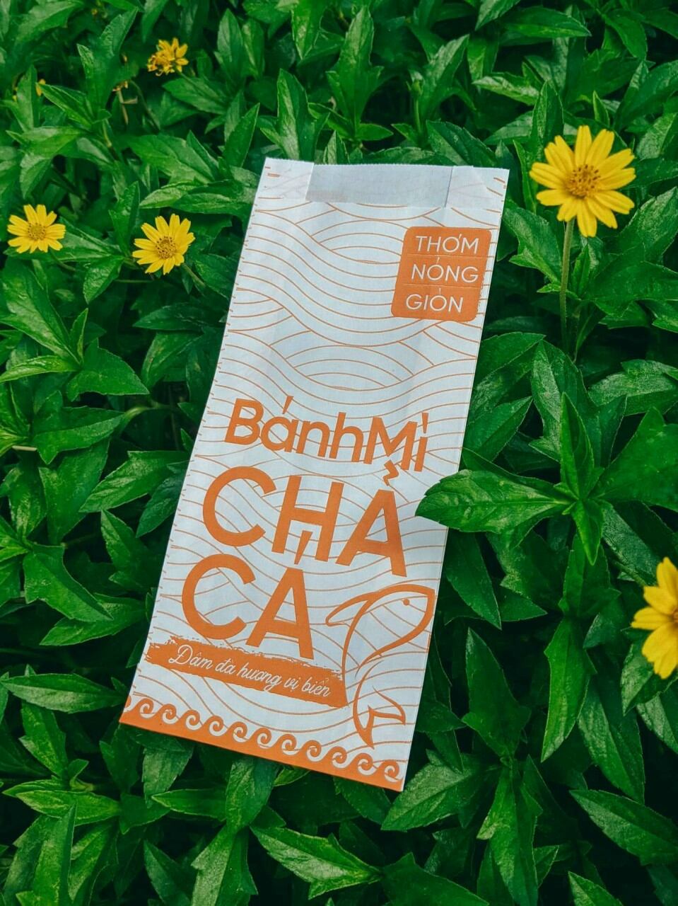 1000 túi giấy đựng bánh mì chả cá, túi bánh mì chả cá trắng