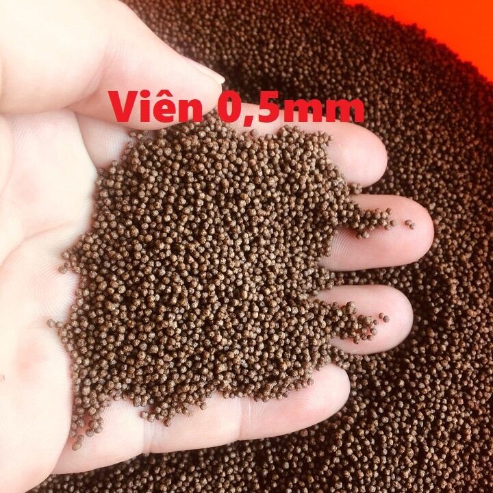 1kg cám cá kiểng đạm cao cho cá 7màu , beta , chép koi.