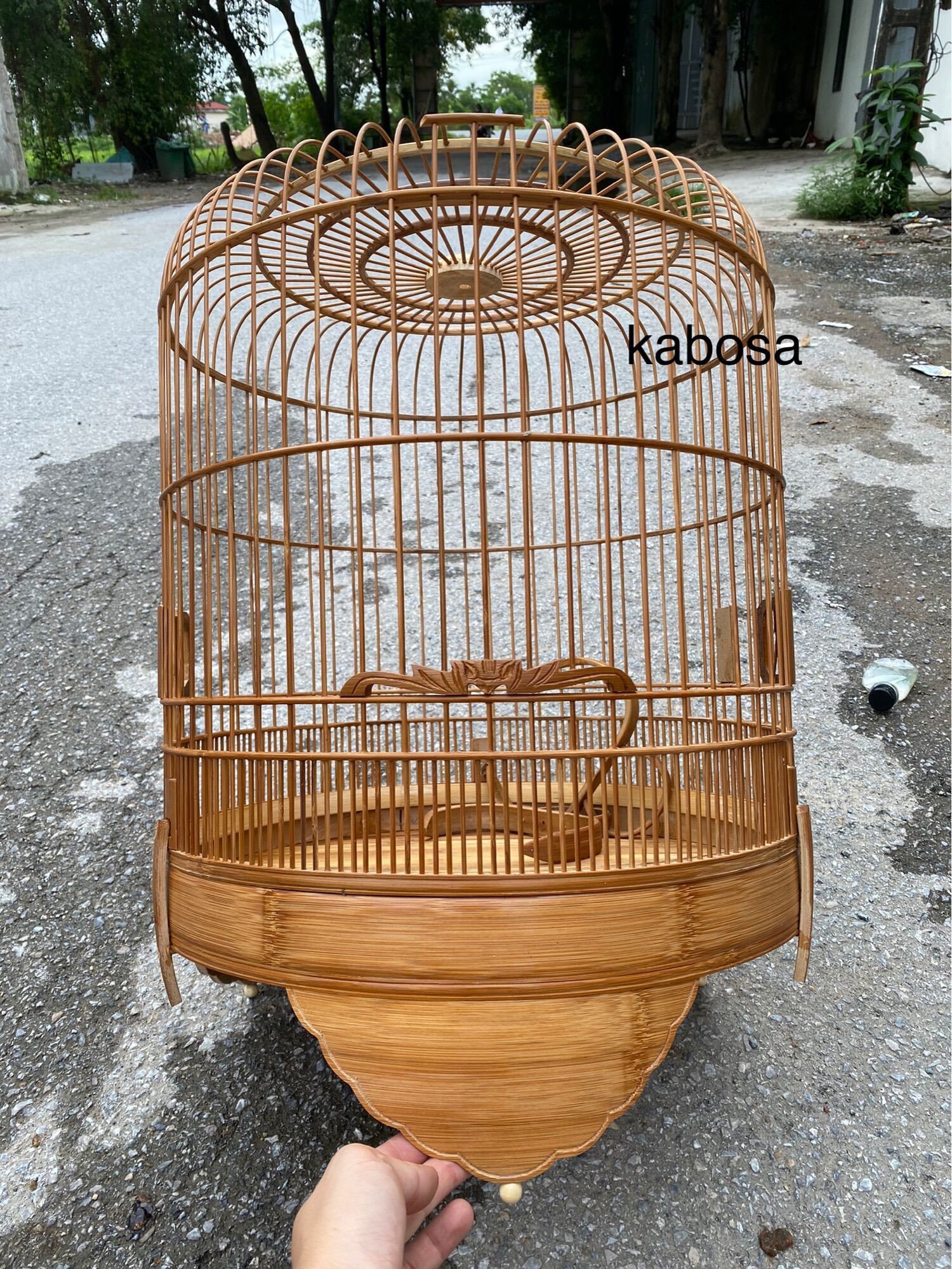 Lồng chim hoạ mi, khướu, choè than size 42 cửa dơi, trơn kỹ