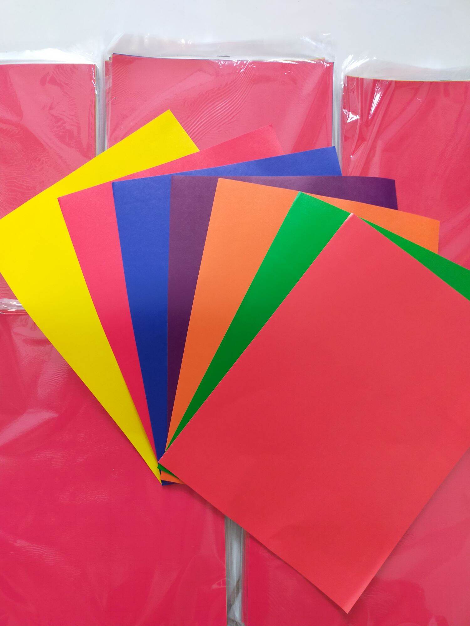 (15x21 cm -  7Màu ) 1  Xấp  Giấy   Thủ  Công