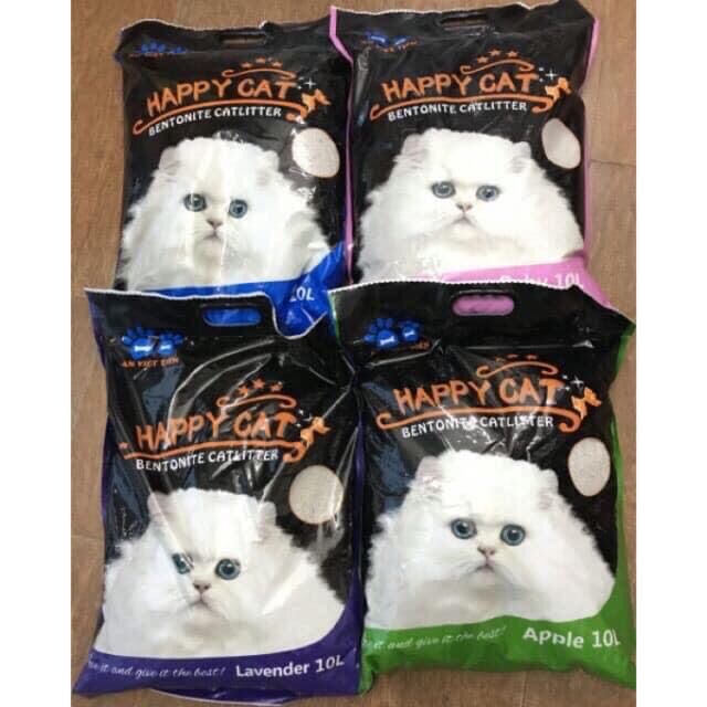 Cát mèo happy cat bao 10l