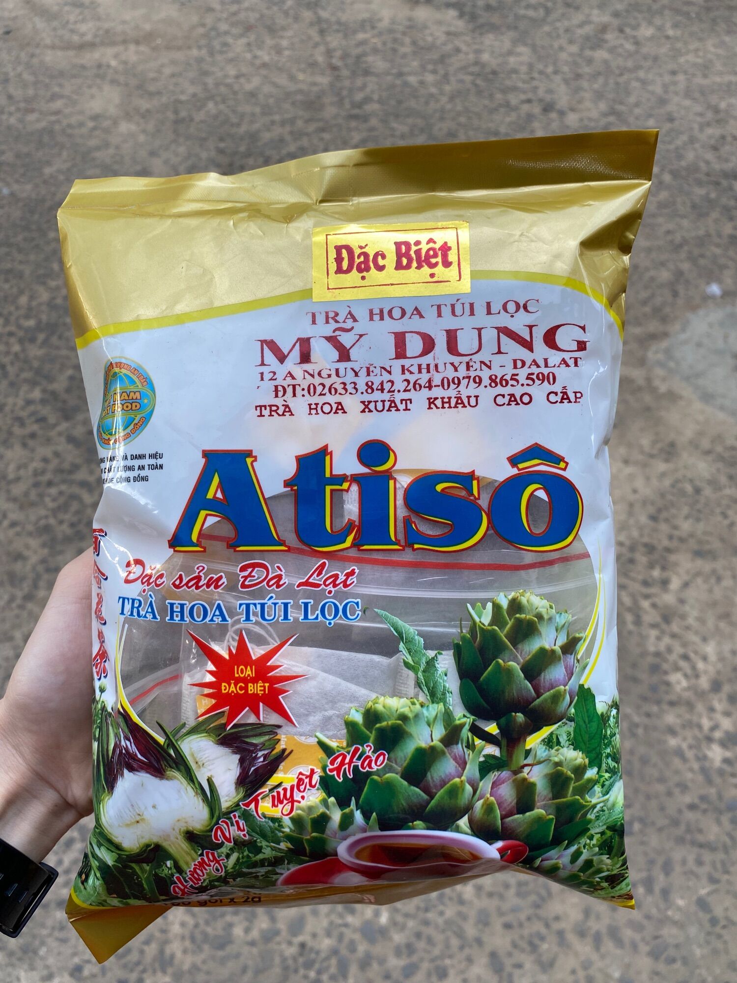 Trà atiso túi lọc mỹ dung đậm vị