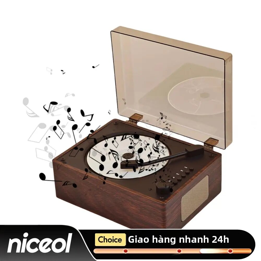 Máy Nghe Nhạc CD Di Động Có Thể Sạc Lại Với Bluetooth 5.0 Điều Khiển Từ Xa USB 3.5mm Hỗ Trợ AUX Máy Nghe Nhạc CD