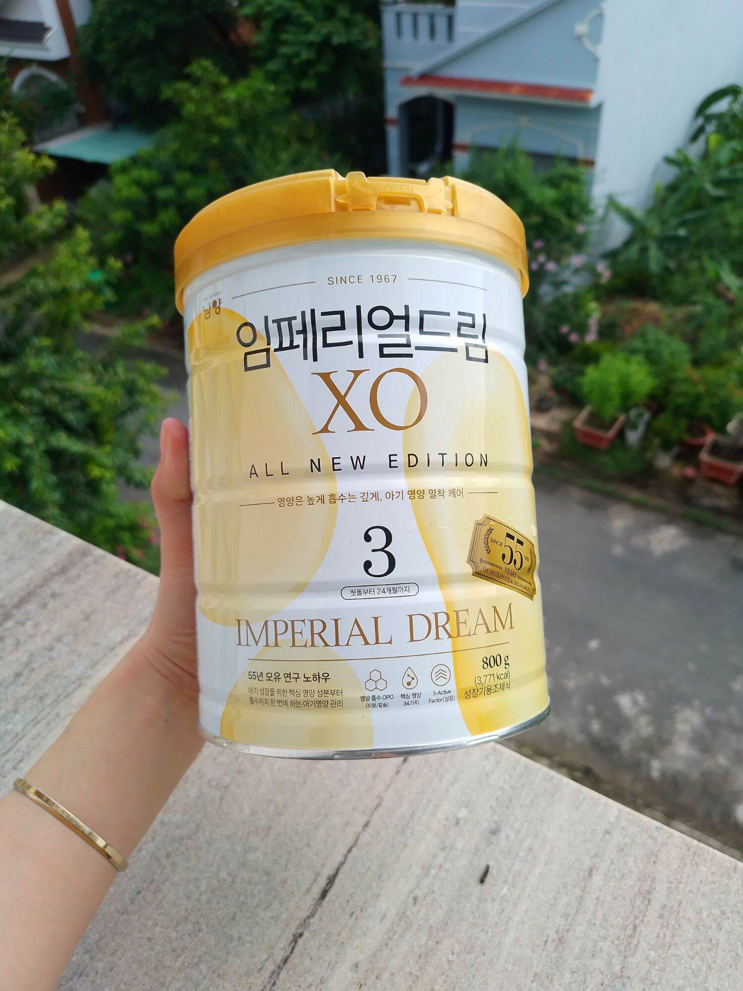 Sữa bột XO số 3 mẫu mới nội địa Hàn 800g