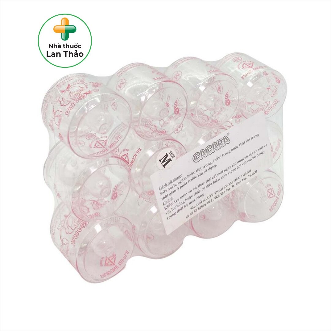 NÚM VÚ LY CACARA ĐỦ SIZE LỐC 12 CÁI