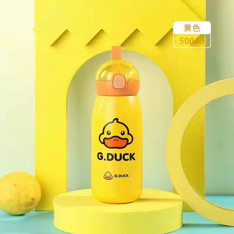 Bình nước giữ nhiệt vịt vàng dung tích 500ml