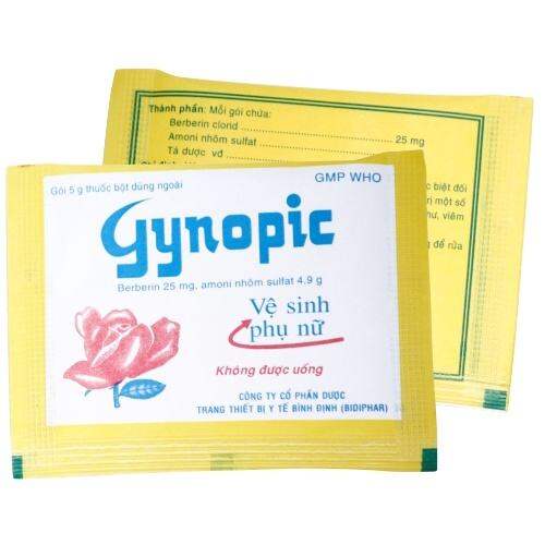 Combo 2 túi 20gói Gynopic muối rửa phụ khoa hỗ trợ viêm nhiêm