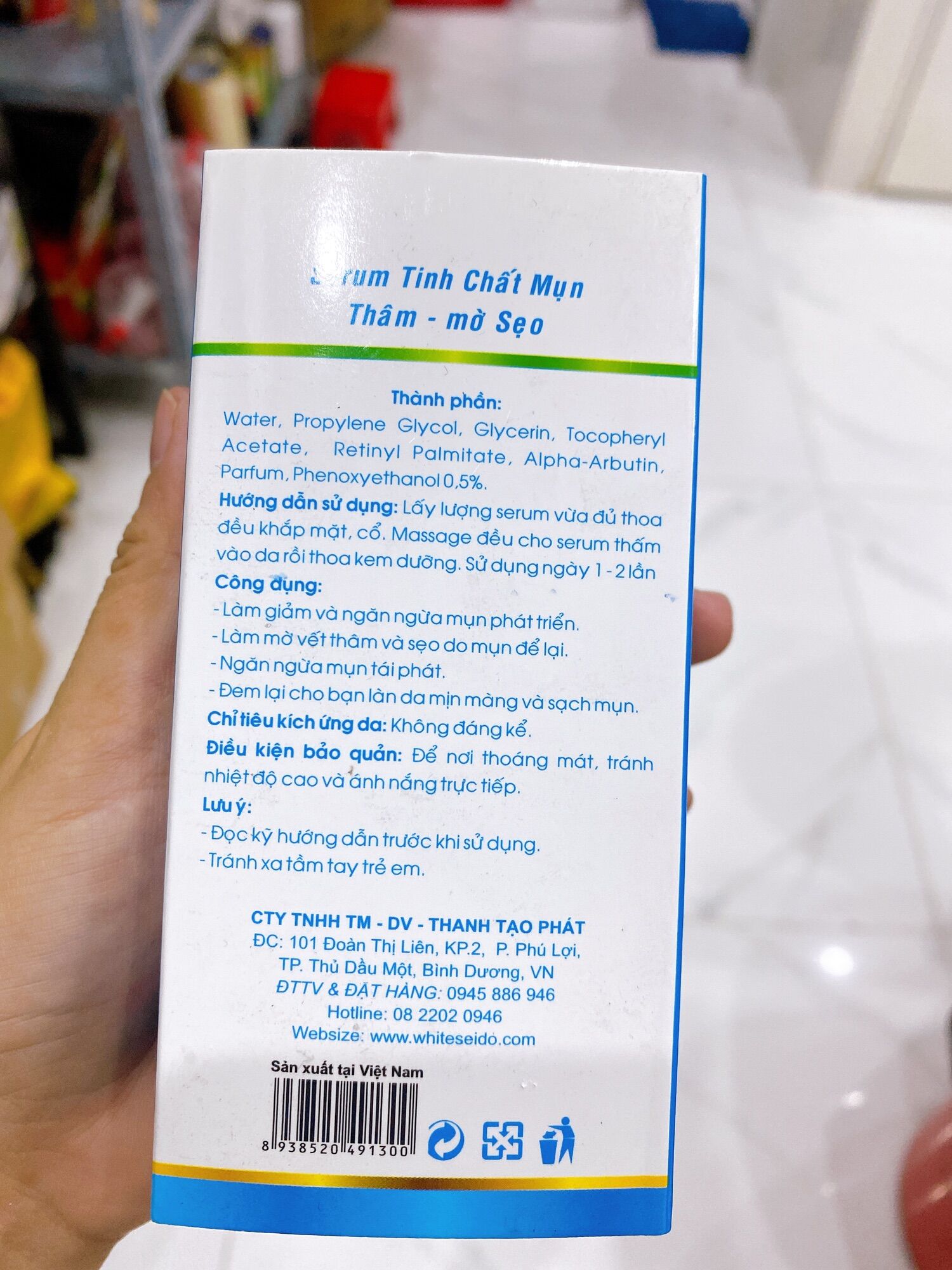 Serum White Seido Giảm Mụn ,Mờ Sẹo Thâm ,30ml