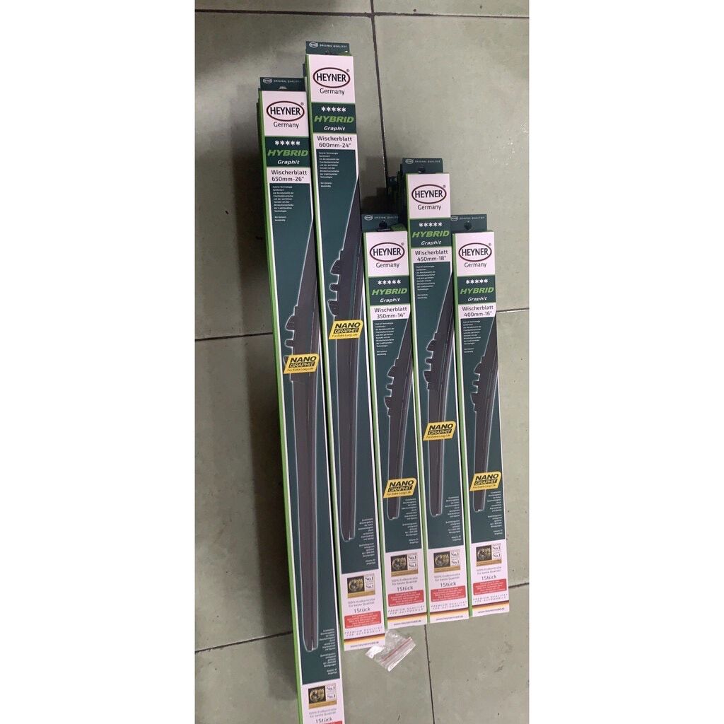 [HCM]Gạt mưa ô tô Heyner nano graphit xe Honda city(Heyner Đức lõi thép xương mềm cao cấp lưỡi cao su có phú nano)
