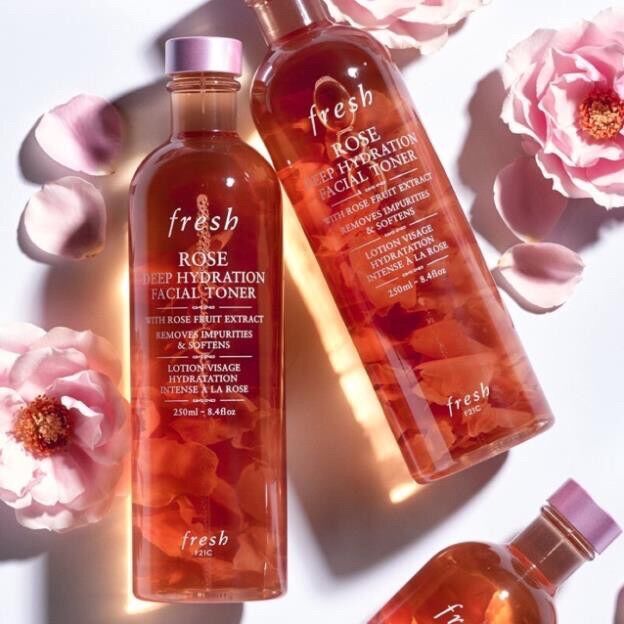 (250ml, Đủ bill) Fresh Rose Deep Hyration Facial Toner - Nước Cân Bằng Da Giữ Ẩm Chuyên Sâu - Cam Kết Chính Hãng
