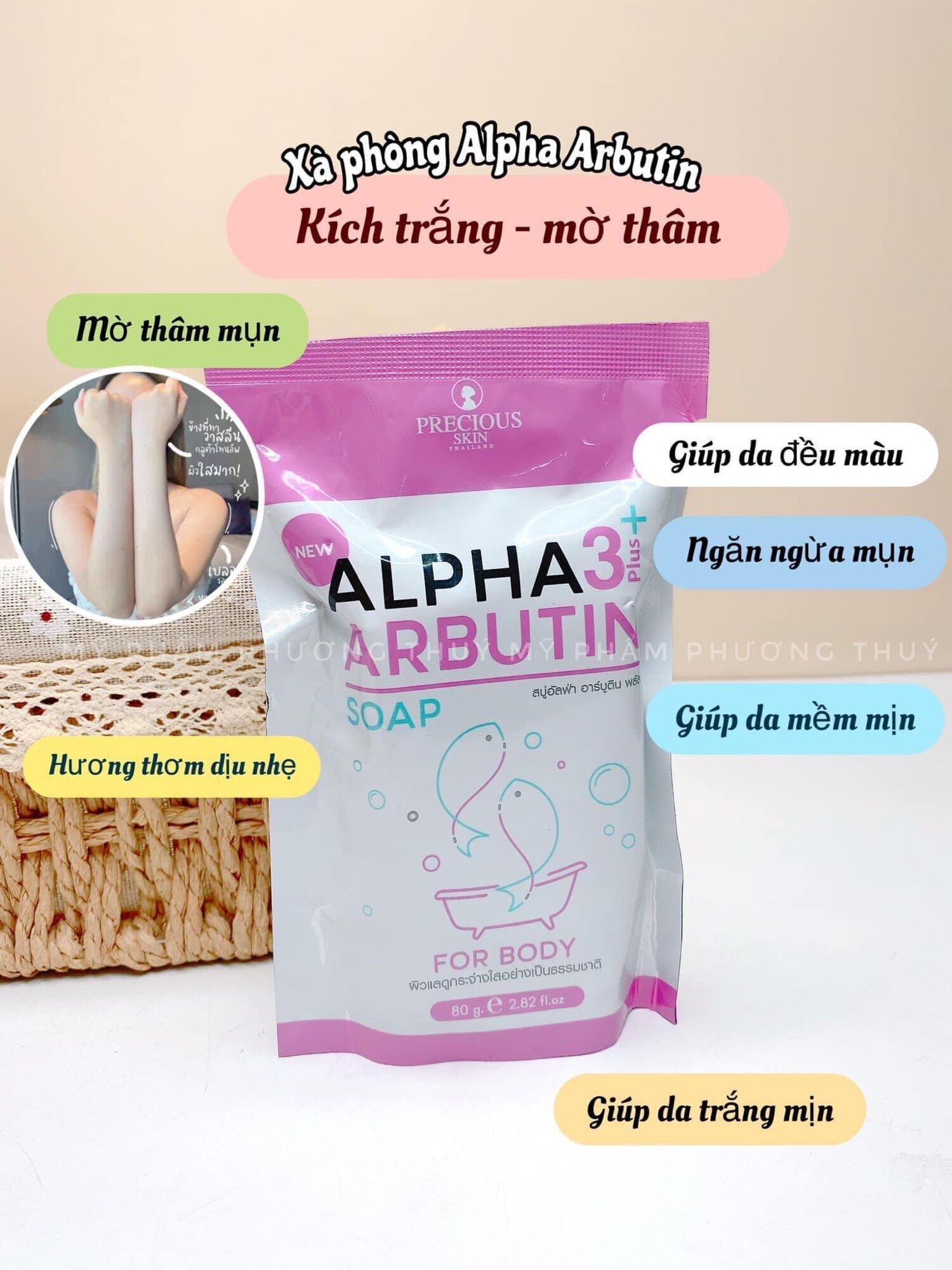 Xà phòng Alpha butin - kích trắng thái lan