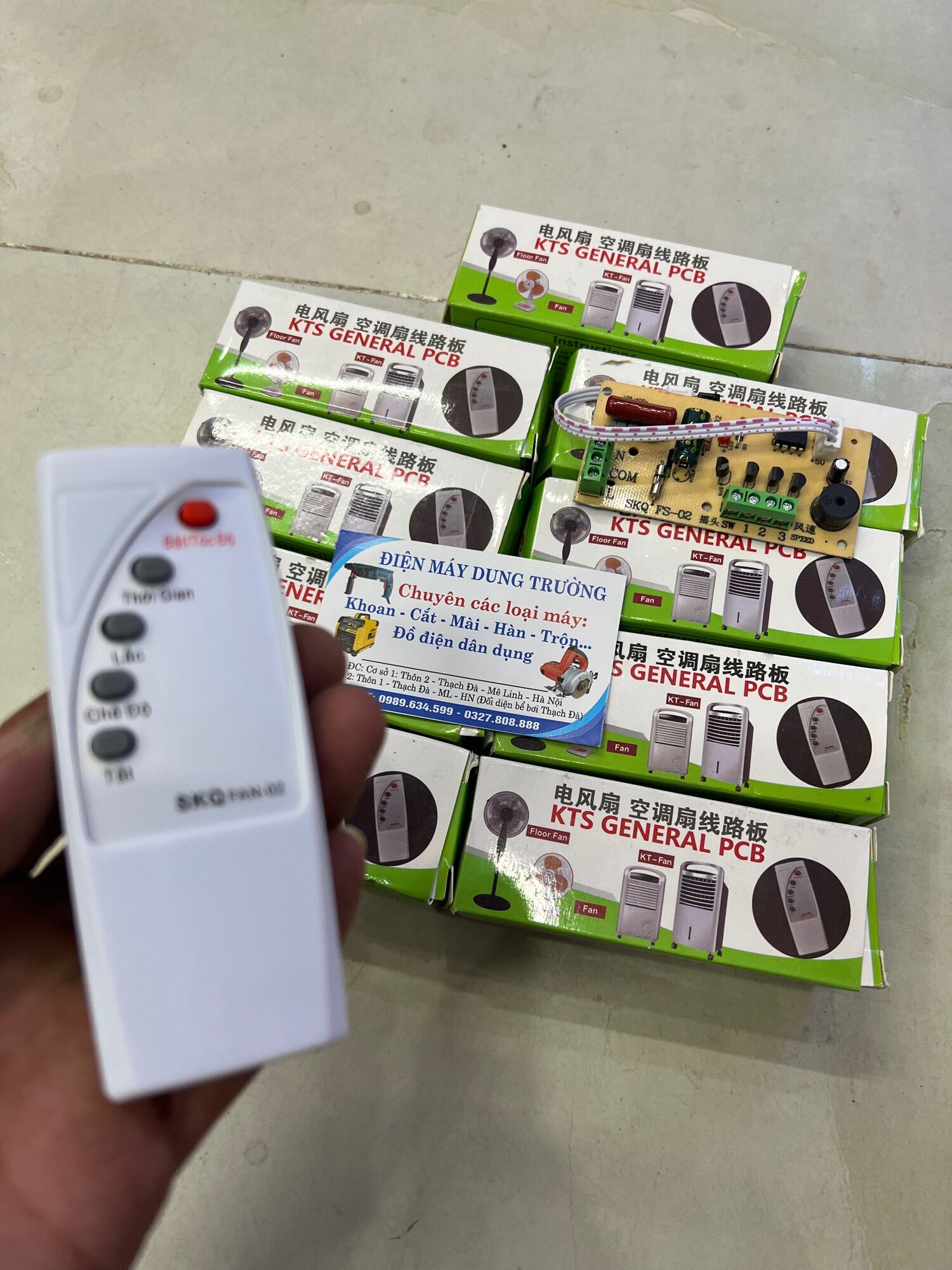 Bộ mạch điều khiển quạt từ xa đa năng