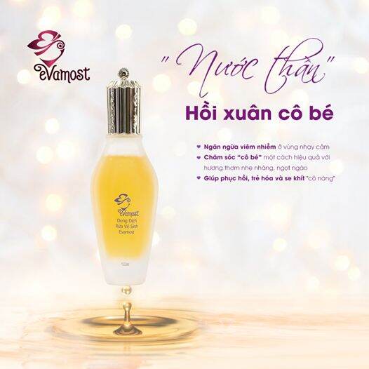 [HCM]dung dich vê sinh Evamost 120 ml (tem cào)
