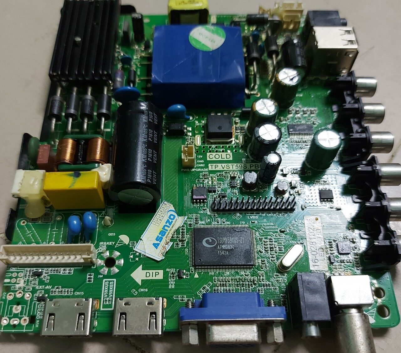 Bo mạch tivi Asanzo 40S600