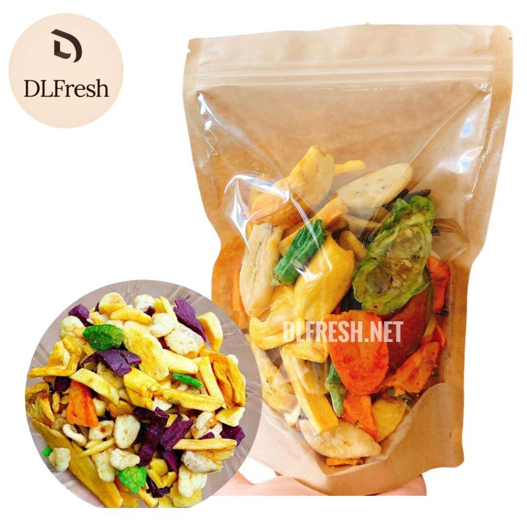 Trái cây sấy DLFresh trái cây rau củ sấy giòn 250g
