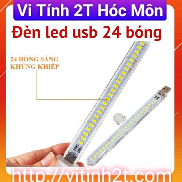 0ĐÈN LED USB 24 BÓNG SIÊU SÁNG KHỦNG KHIẾP, CẤP NGUỒN QUA CỔNG USB