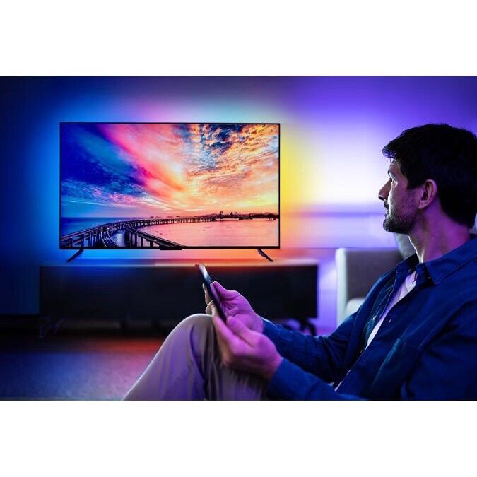 Đèn led dán viền màn hình, phản ứng ánh sáng và màu sắc theo nội dung màn hình dành cho android tv google tv