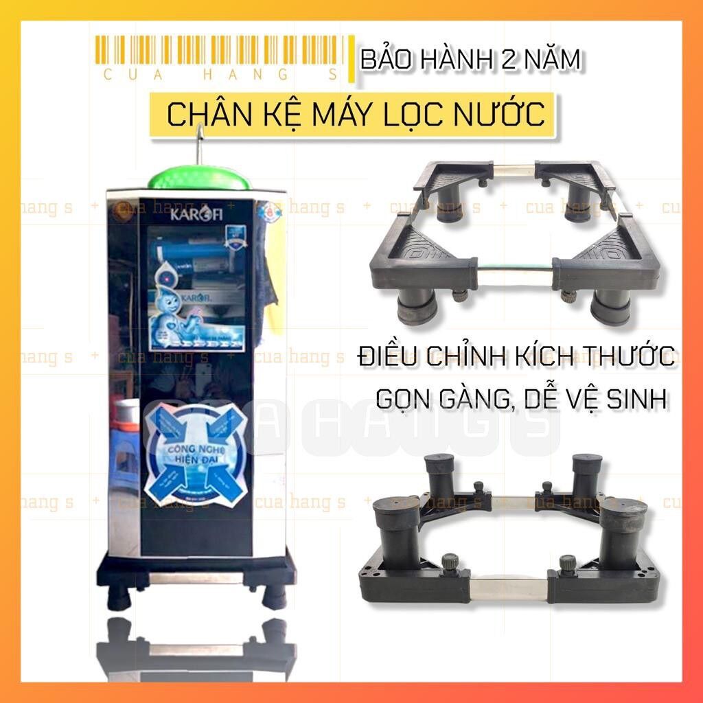 Kệ kê chân máy lọc nước Thanh Inox Đế Cao Su