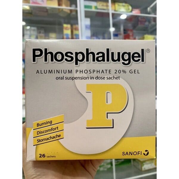 Sữa chữ P Phosphalugel đau bao tử dạ dày của pháp. Hộp 26gói