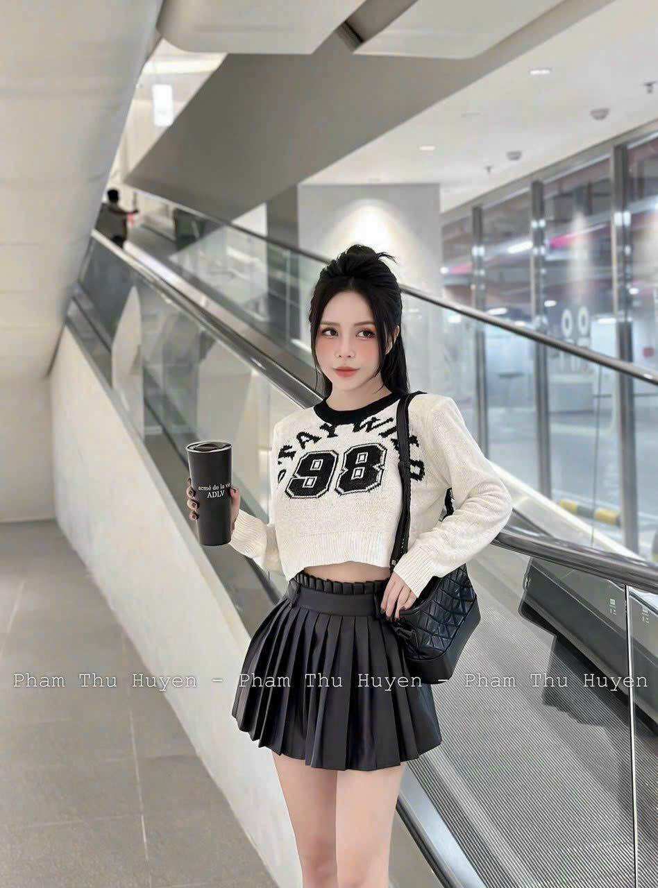 ÁO TAY DÀI IN CHỮ SỐ 98