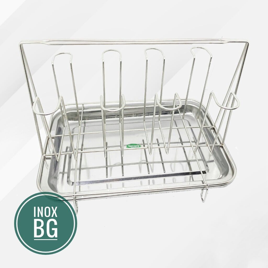 Khay úp cốc, úp ly bằng inox. Úp 6/8 cốc khay inox
