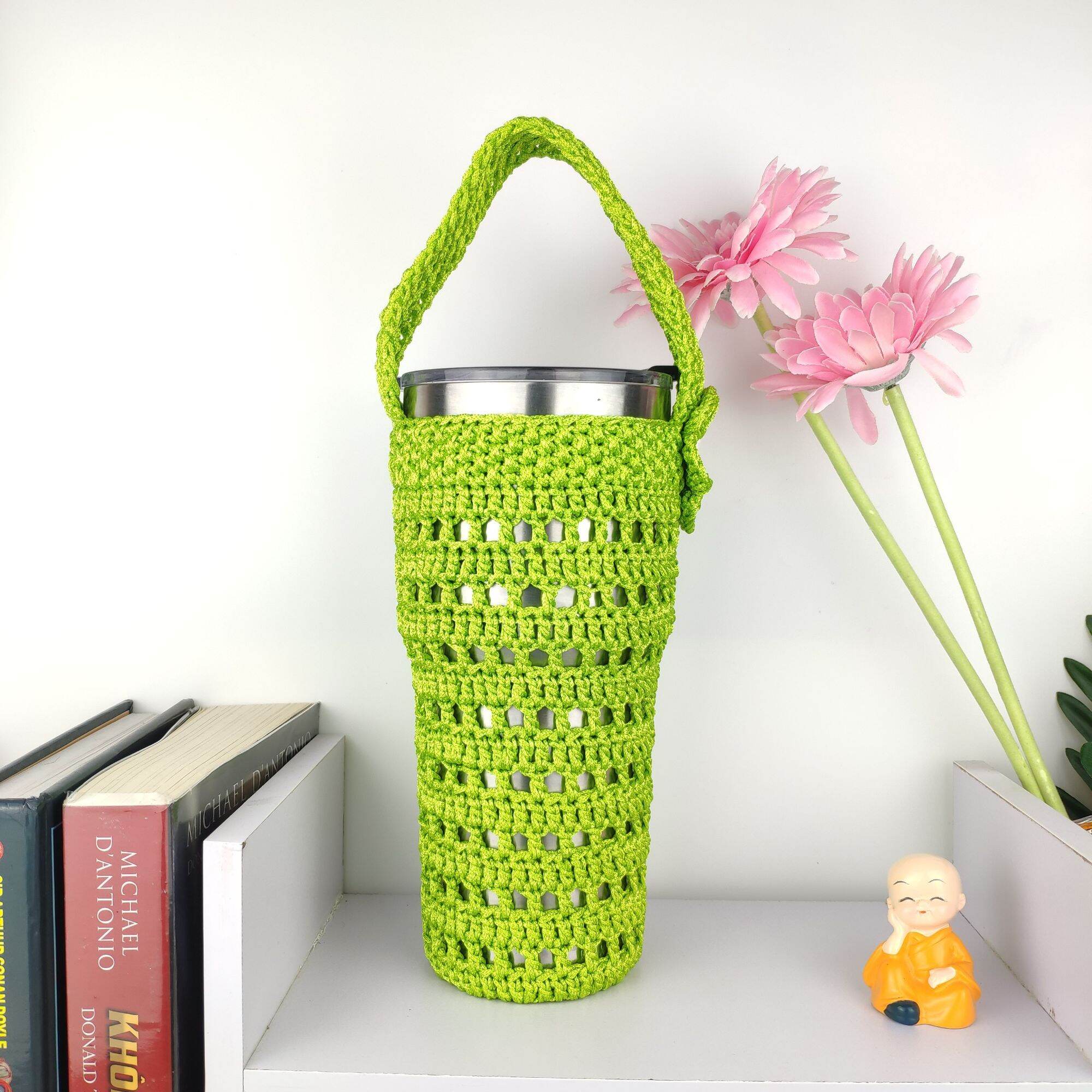 Túi đựng ly giữ nhiệt size 900ml sợi dù handmade