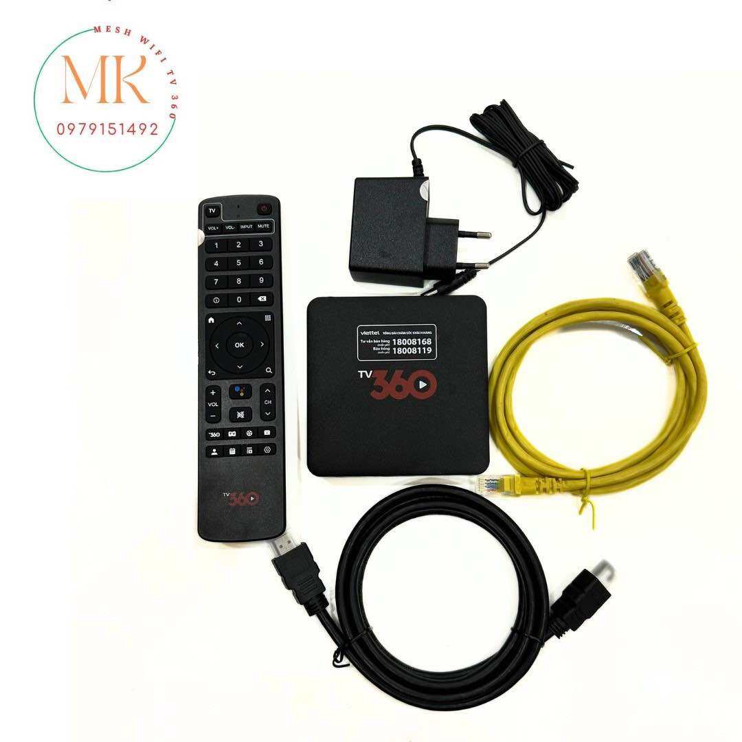Tivi Box 360 Viettel Android TV mã DV9135 cũ chạy rom ATV12 xem truyền hình giải trí bao khoá mạng