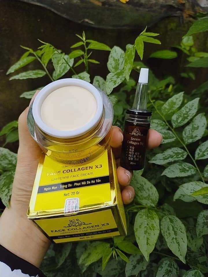 Combo Kem Face + Serum c.hính h.ãng