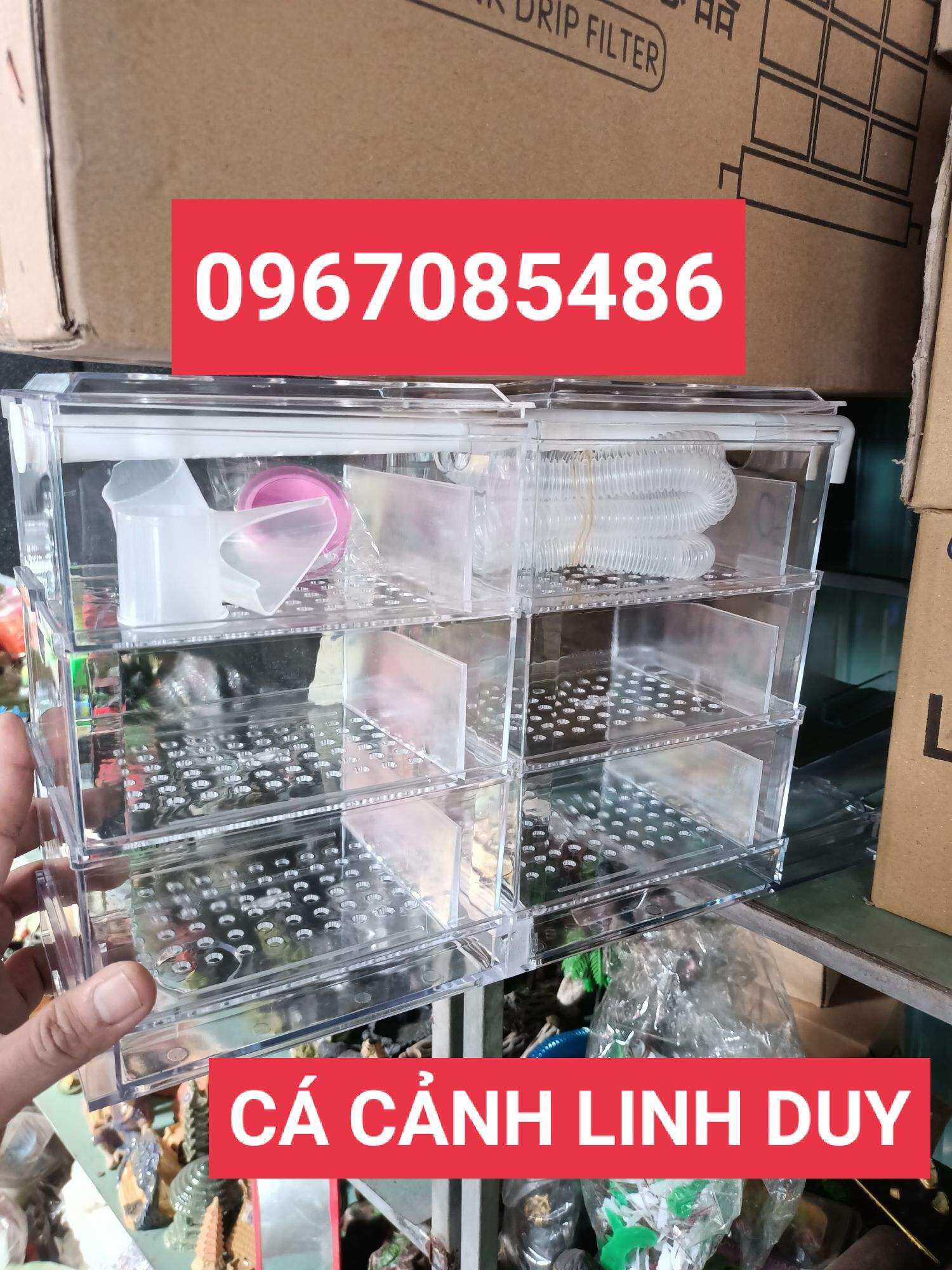 DÀN LỌC MƯA 3 TẦNG 45cm , DÀN LỌC MƯA MIKA , DÀN LỌC HỒ CÁ