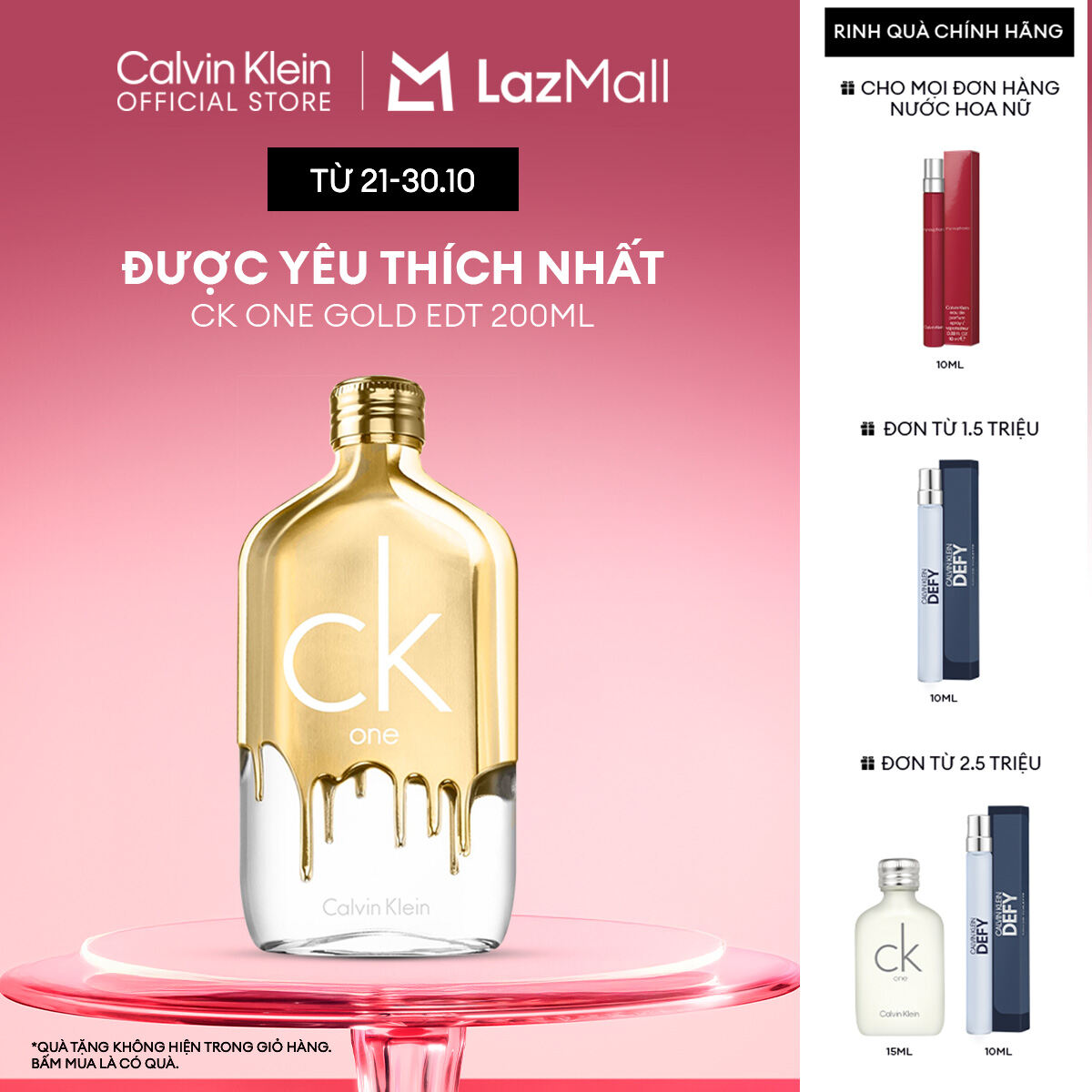 Nước hoa Nam Nữ Calvin Klein CK One Gold EDT 200ml
