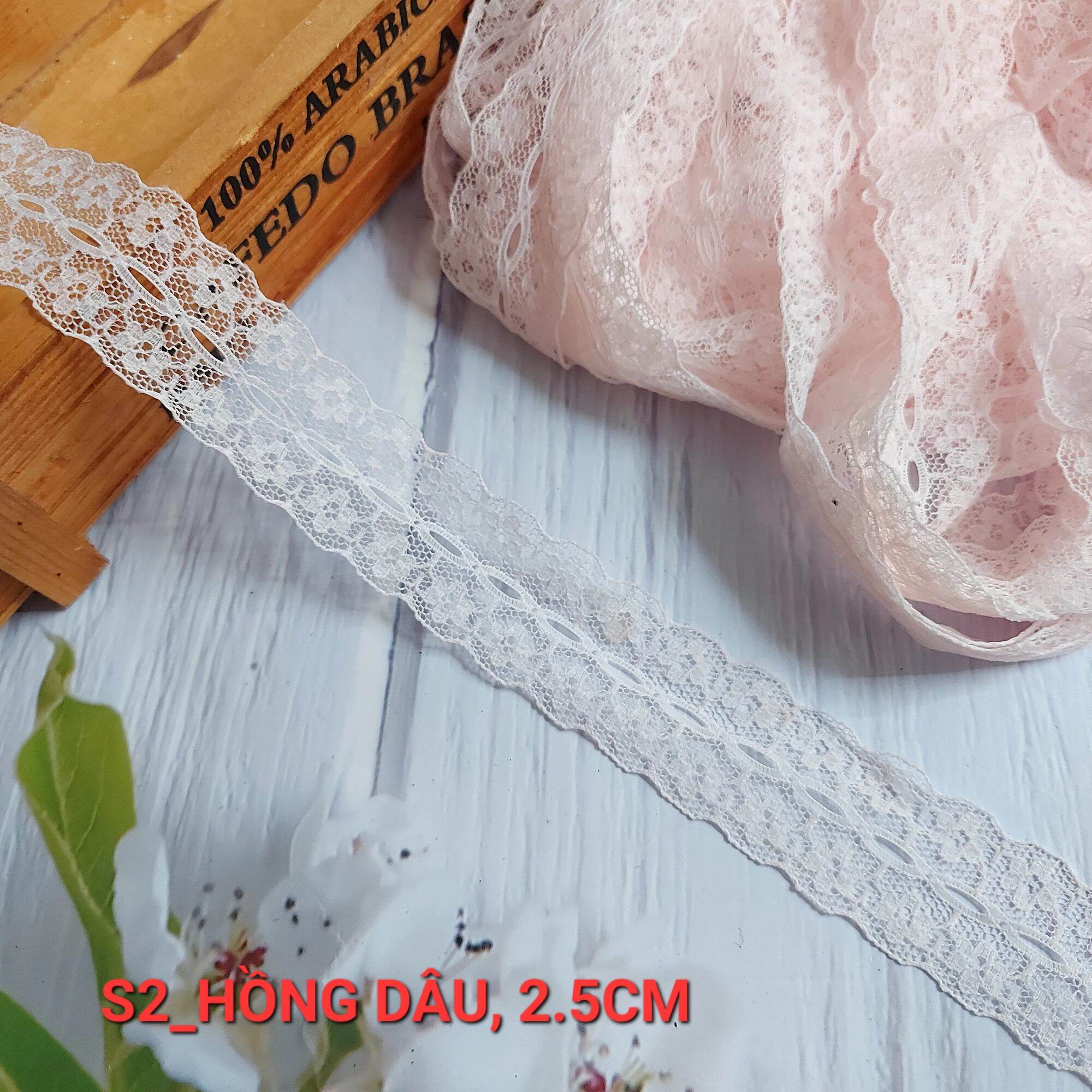 (DÂY 5 MÉT) REN LƯỚI POLY MỀM  , PHỤ KIỆN MAY VÁ, BẢN RỘNG 1.2CM_2.5 CM.