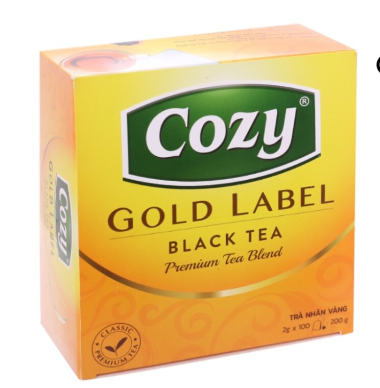 Trà nhãn vàng cozy 100 túi lọc