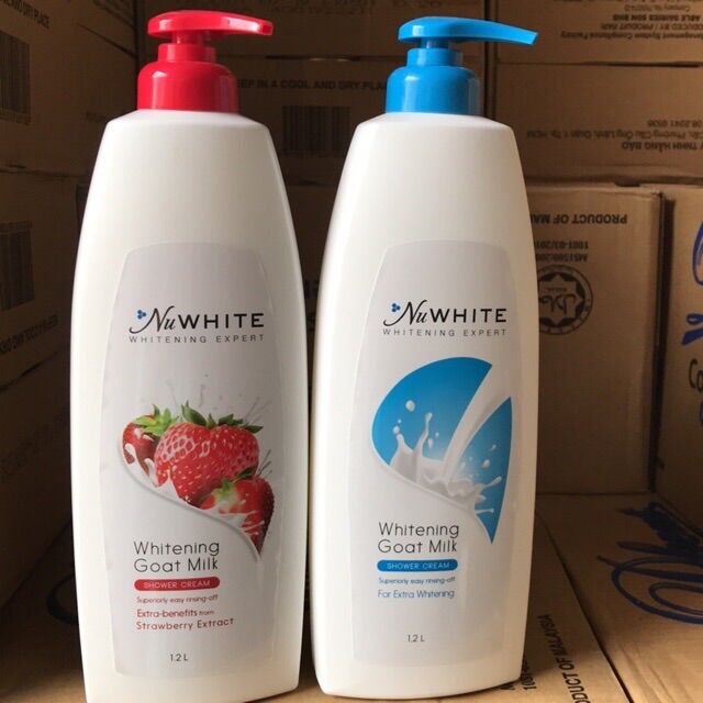 Sữa tắm nuwhite 1.2l dâu, sữa