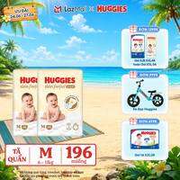 [Chỉ 25-29.06 QUÀ TẶNG ĐH 699K]  Combo 2 Tã quần Huggies Skin Perfect M size Mega Jumbo 98+4 miếng