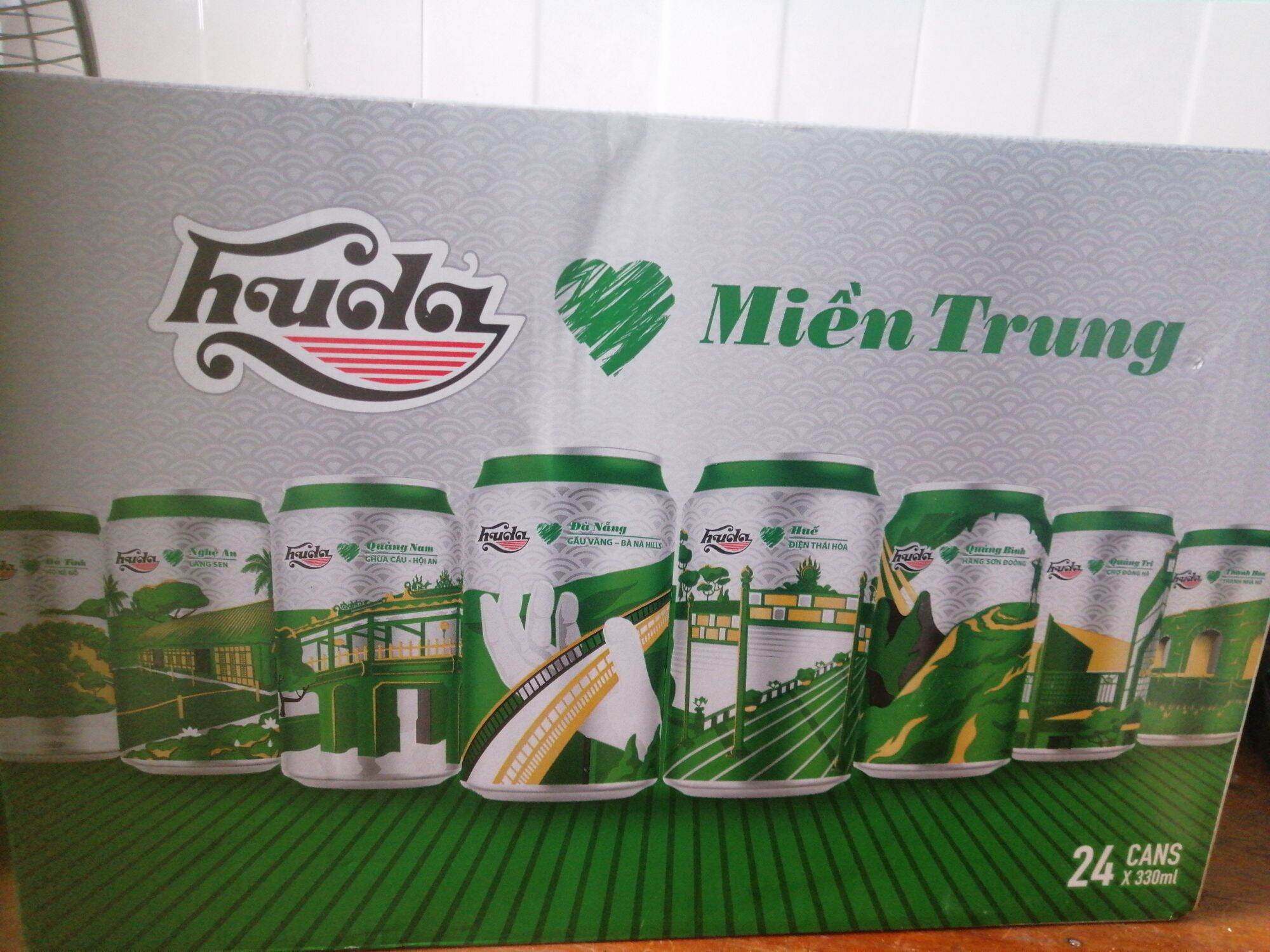 1Thùng Bia Huda Lon 330ml