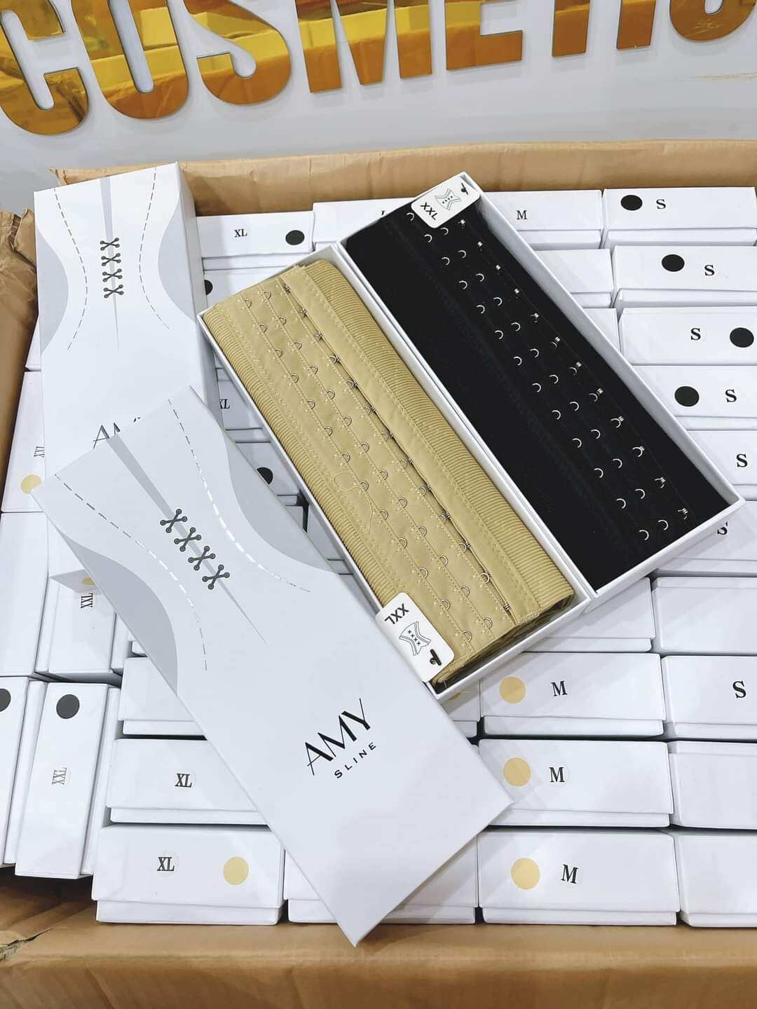 Đai siết eo nịt bụng amy sline chọn size màu