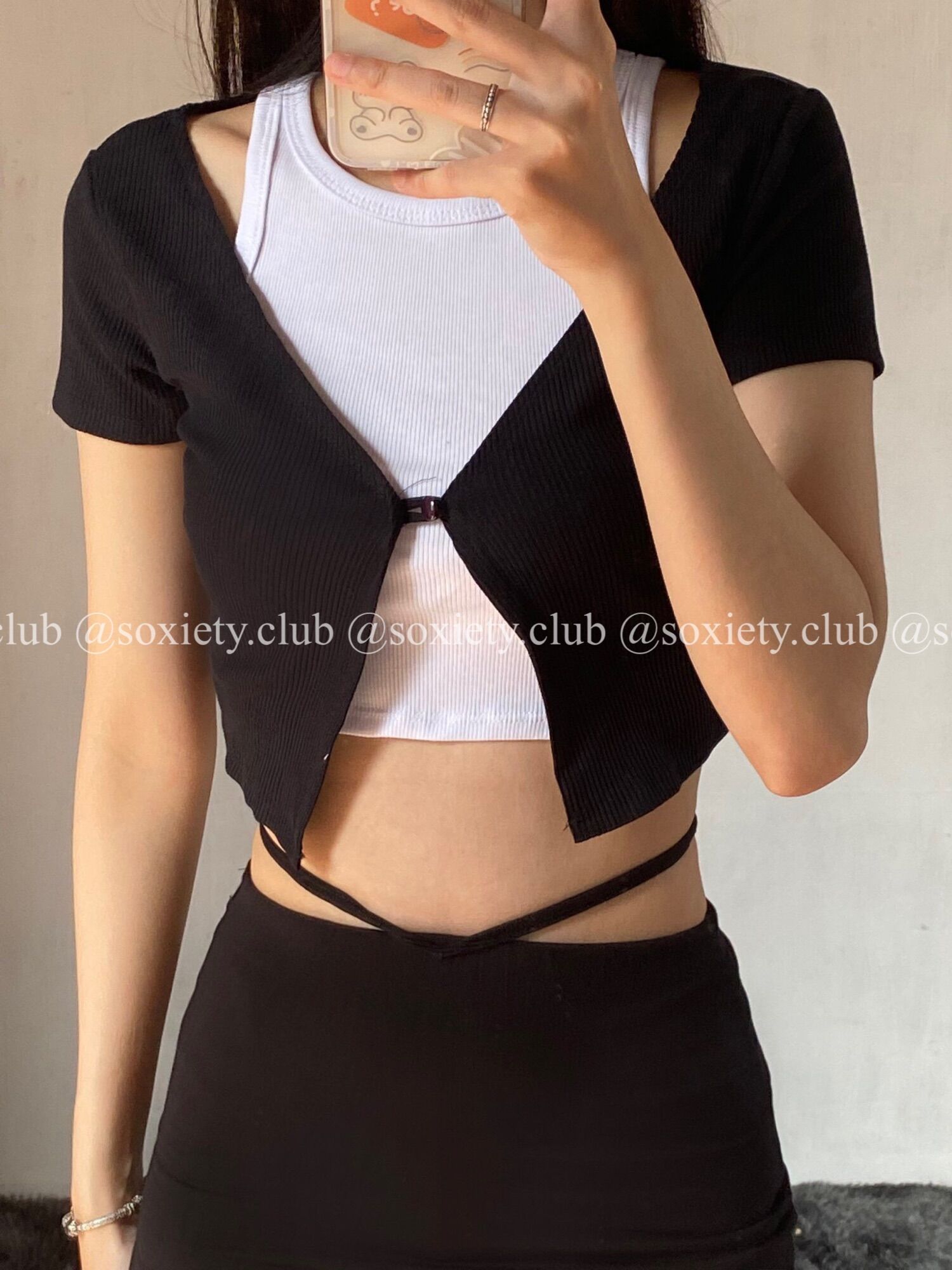 Chân váy ôm eo cột dây cá tính, sexy tôn dáng 💕 Q13