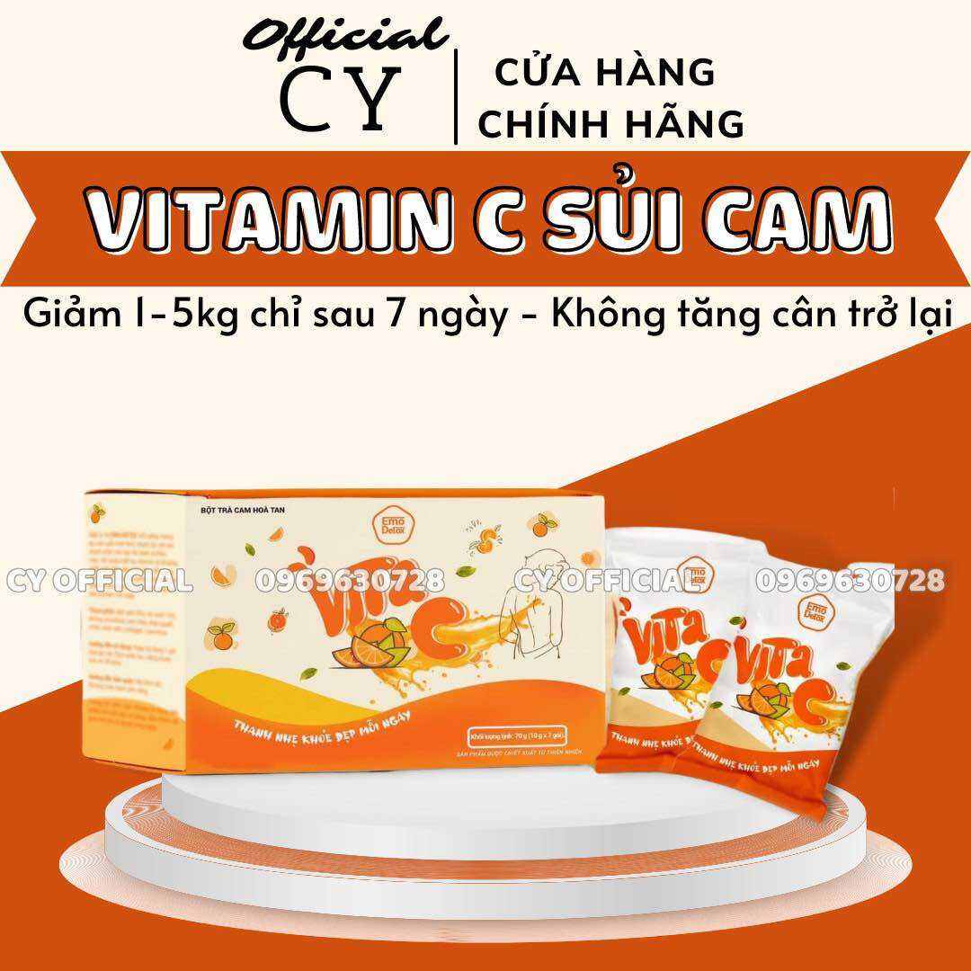 TRÀ GIẢM CÂN VỊ CAM EMOSLIM CHÍNH HÃNG/ GIẢM CÂN TOÀN THÂN/ GIẢM MỠ BỤNG