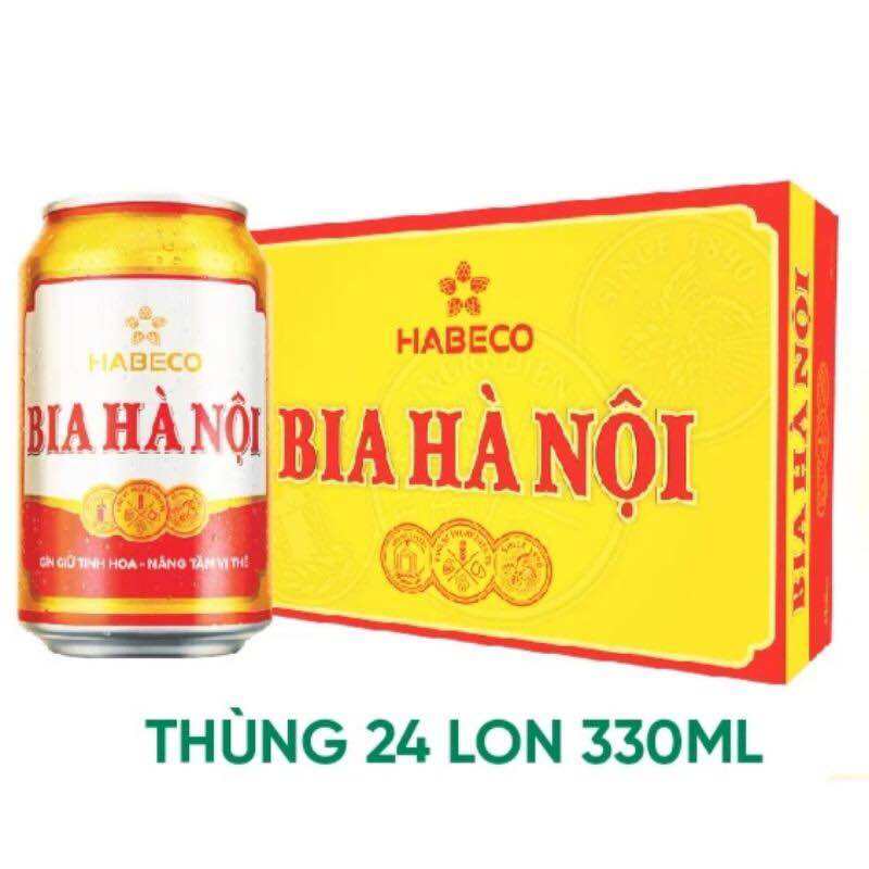 1 thùng bia Hà Nội 24 lon 330ml