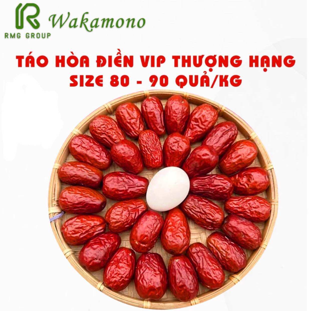 Táo đỏ Hoà Điền Tân Cương size đại 80-90 quả/ 1kg - Thương hiệu Wakamono
