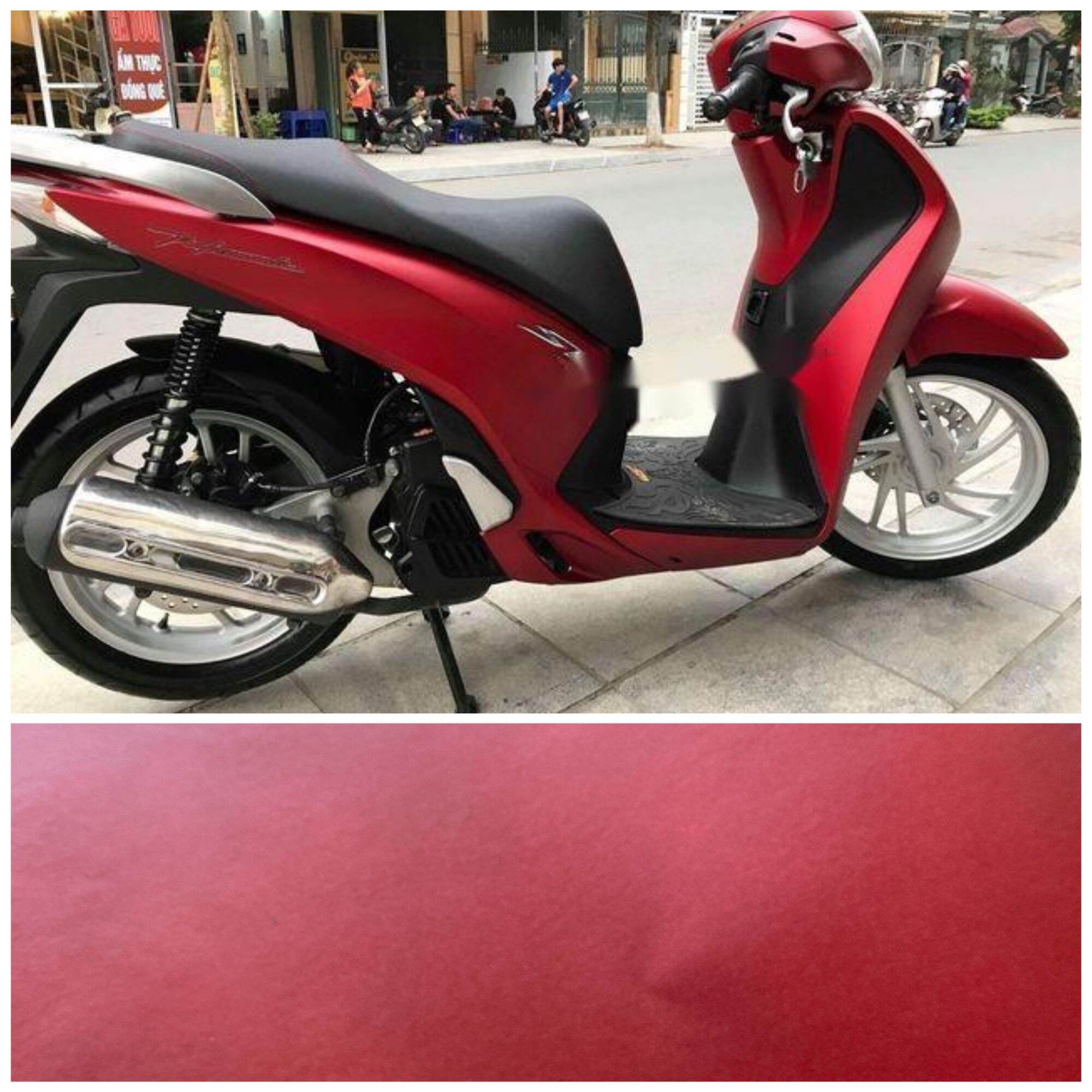 decal,giấy dán đỏ nhám dán ô tô,xe máy và các loại vật dụng