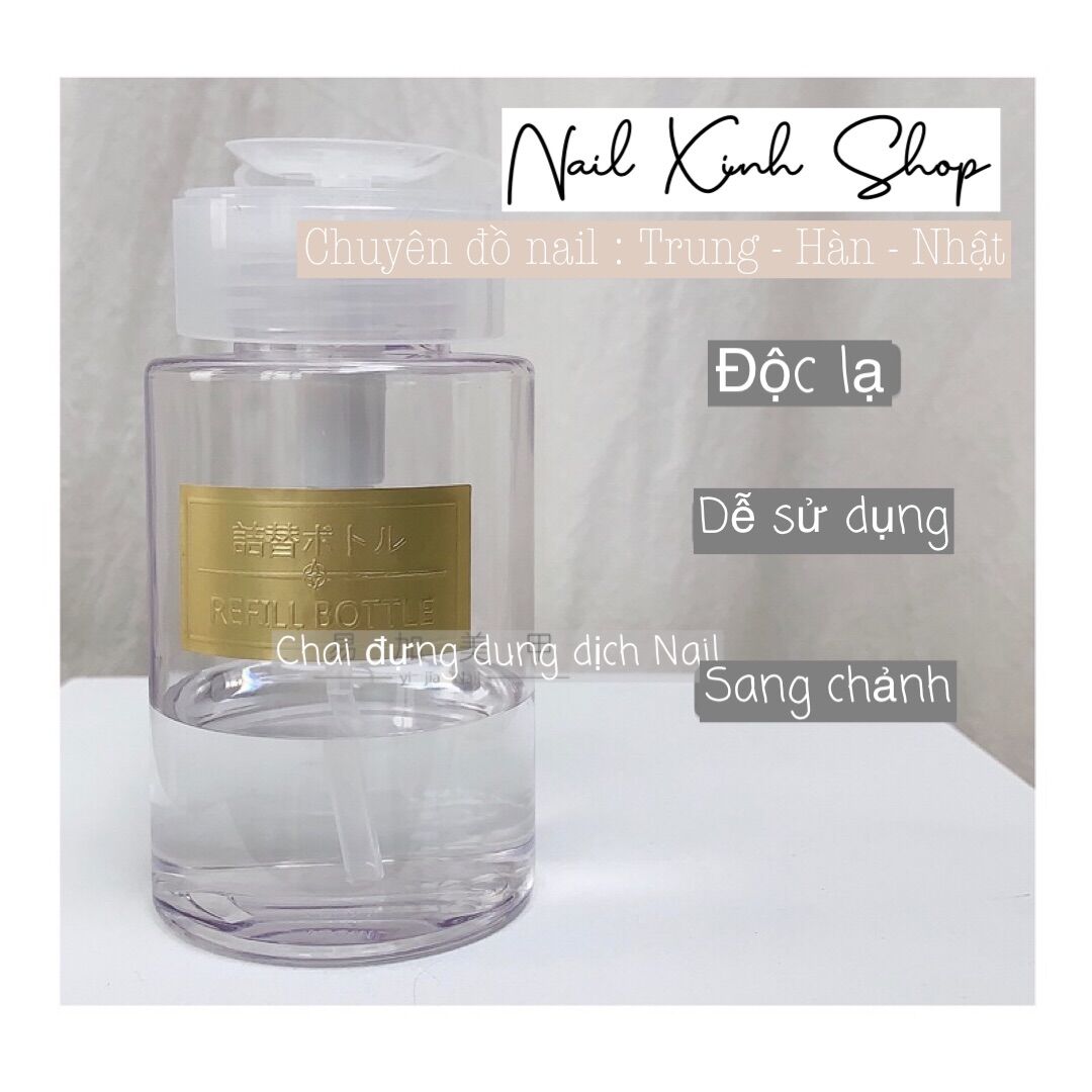 [ Mới ] Chai đựng dung dịch nail tiêu chuẩn