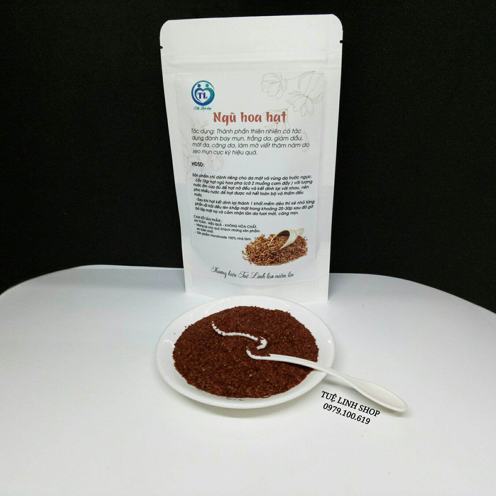 100g Ngũ hoa hạt đắp mặt nạ